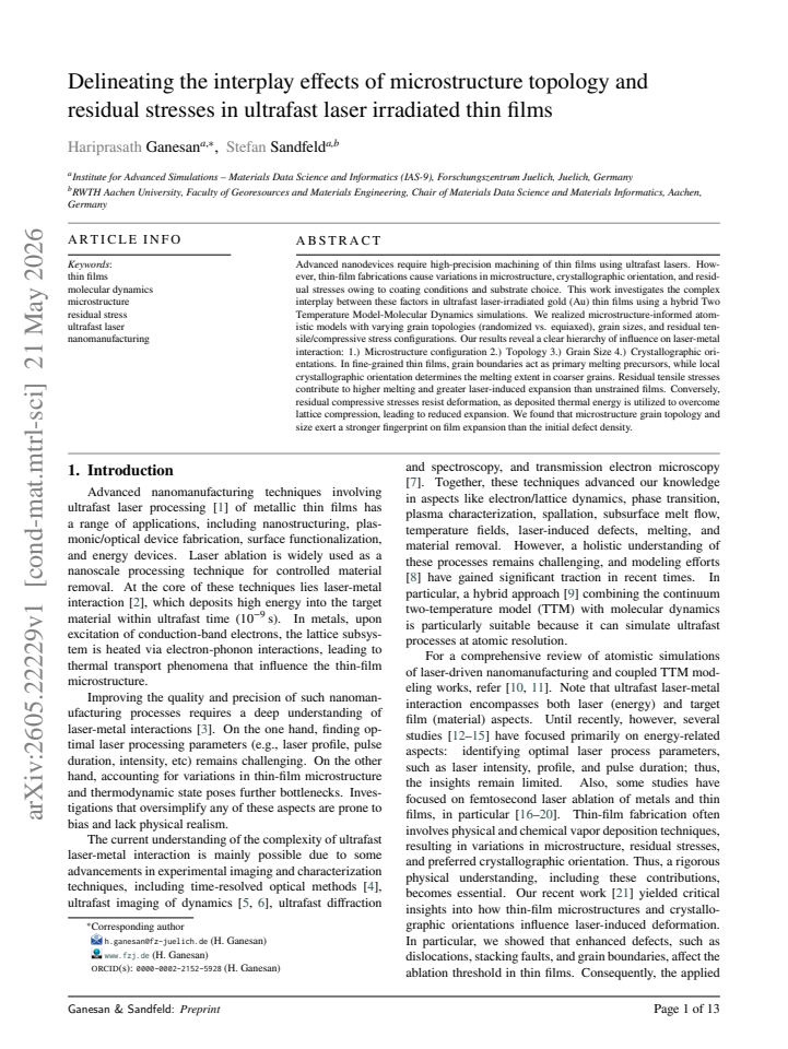 First page