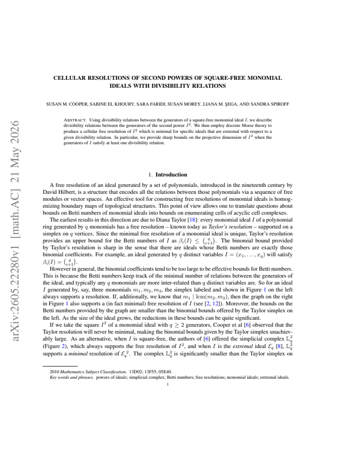 First page