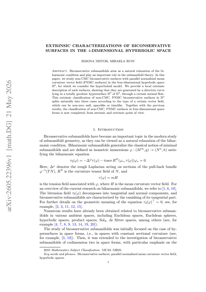 First page