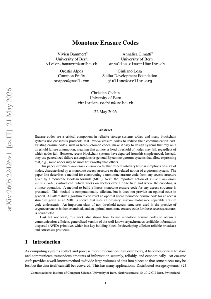 First page