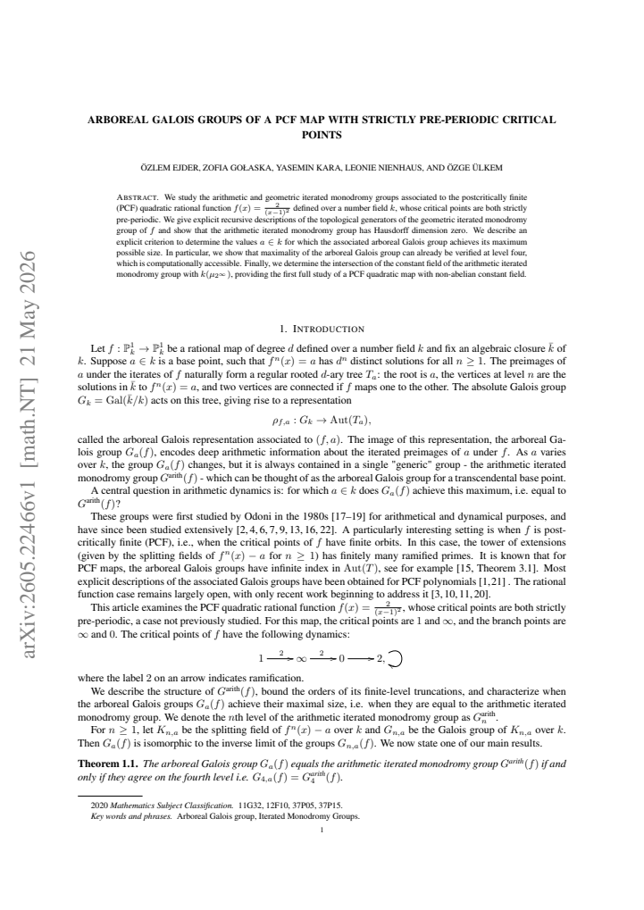 First page
