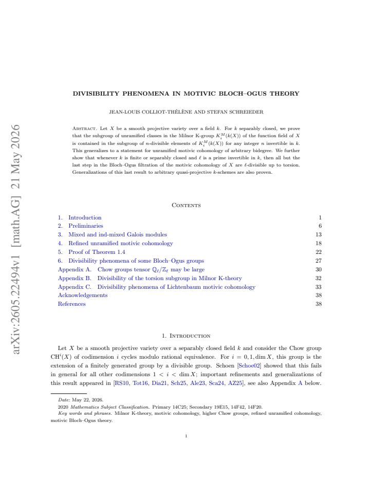 First page