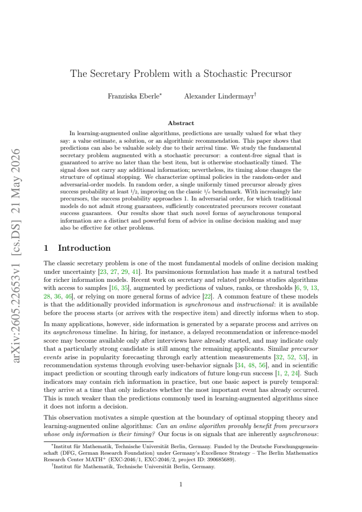 First page
