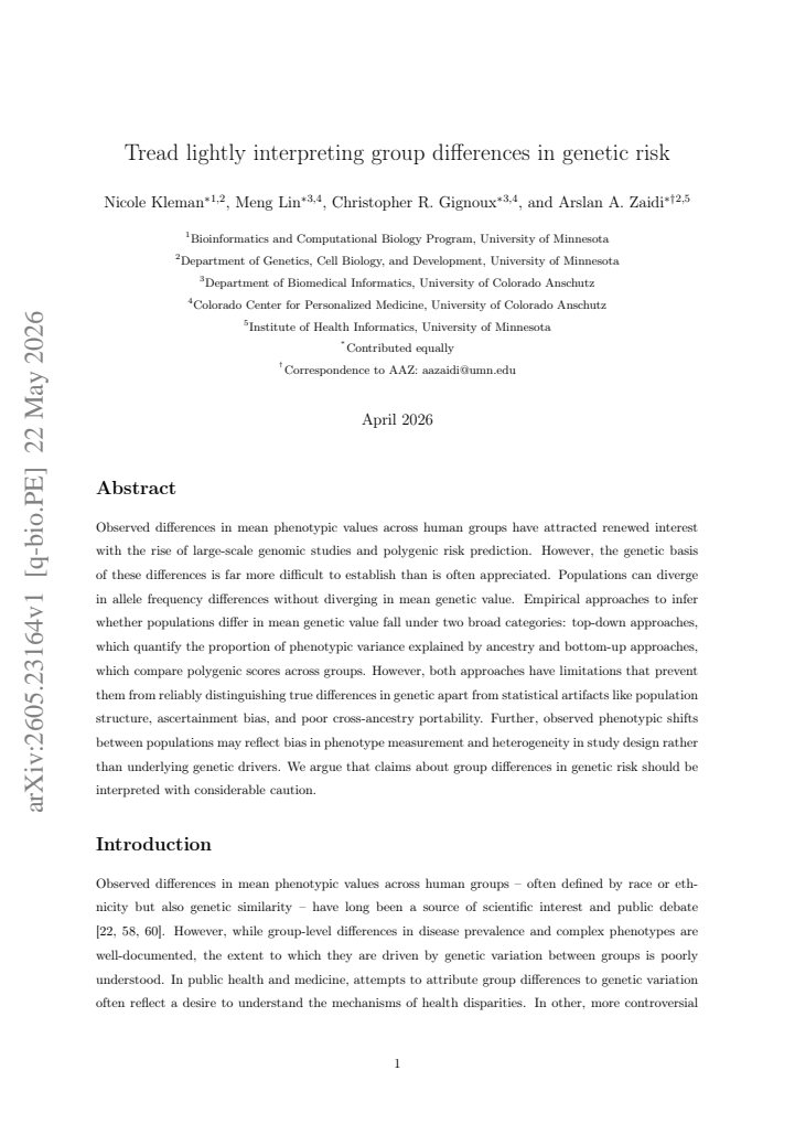 First page