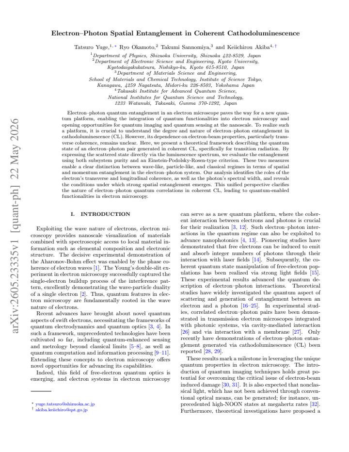 First page