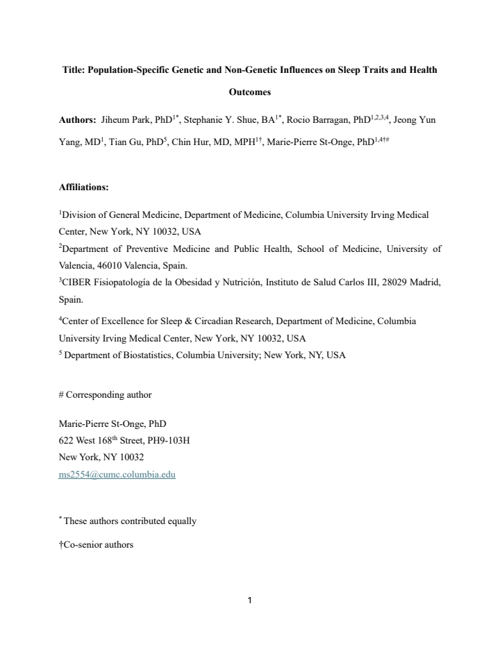 First page