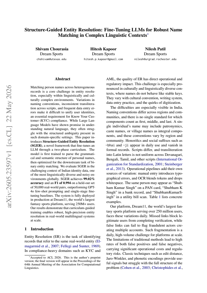 First page