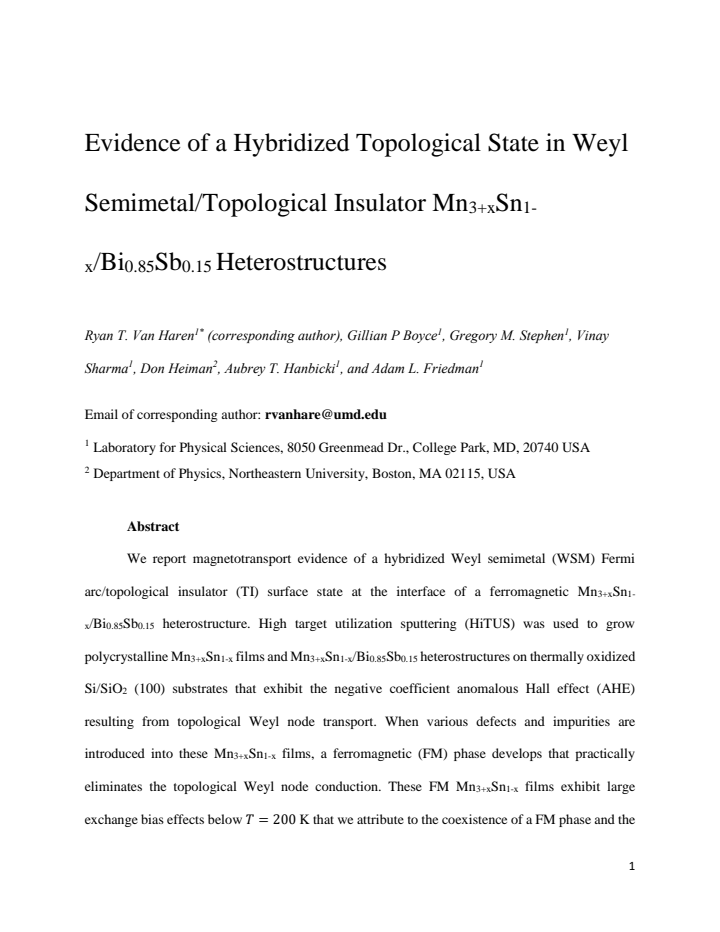 First page