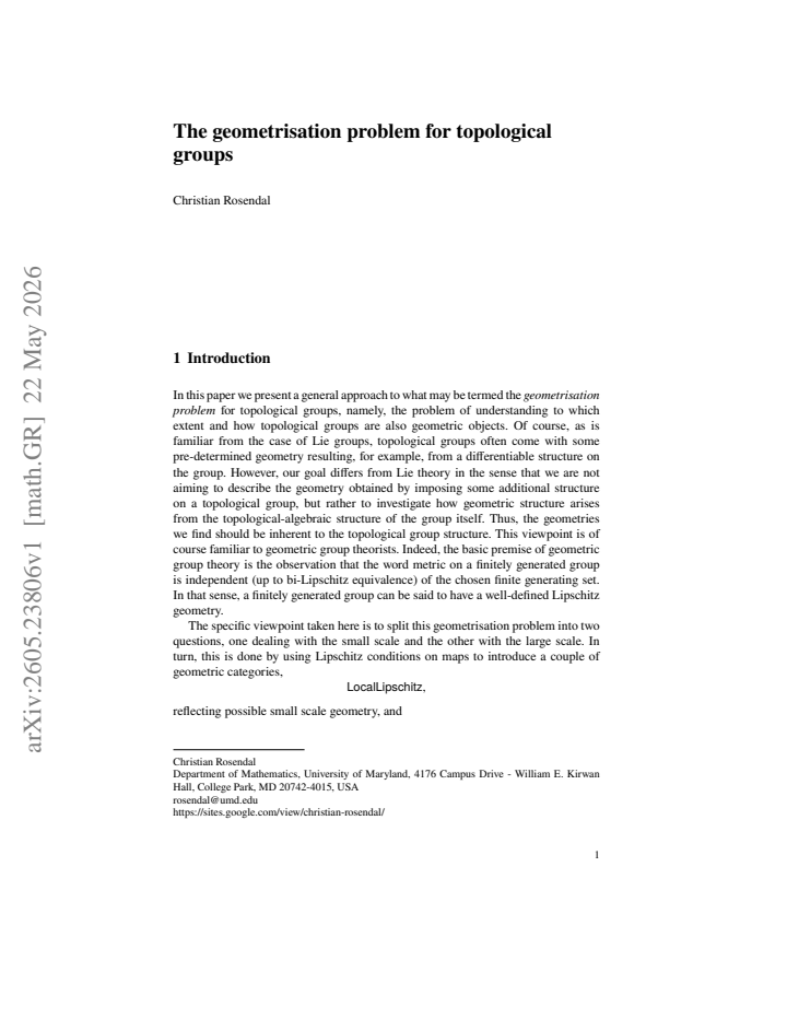 First page