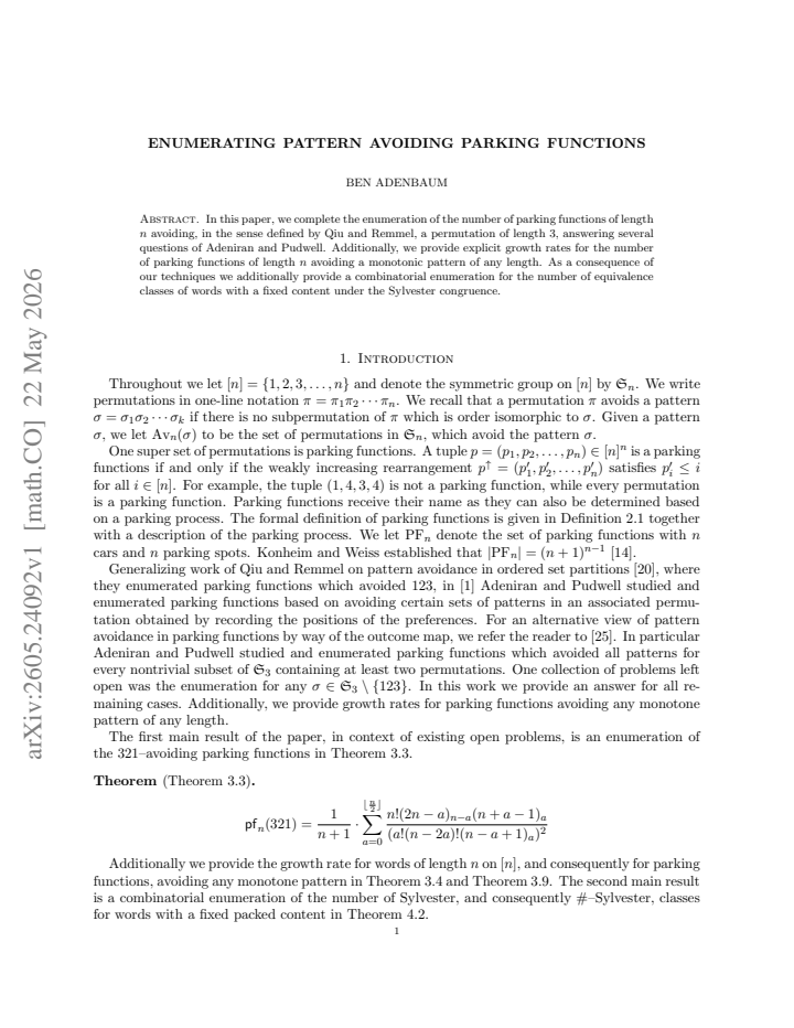 First page
