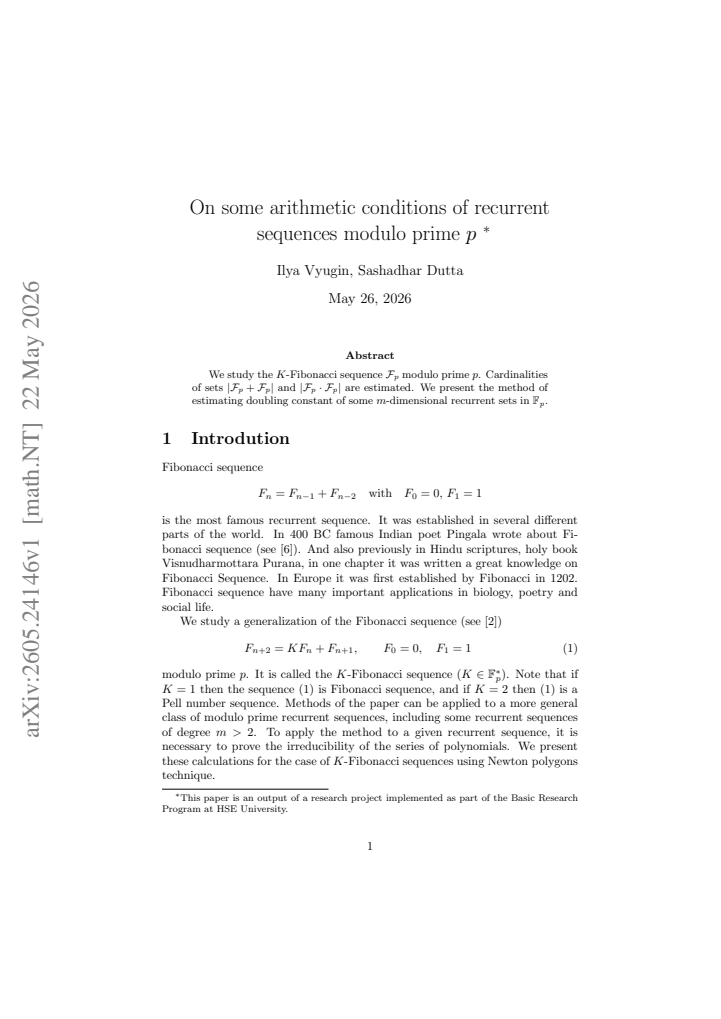 First page