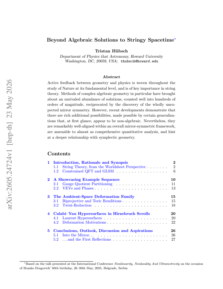 First page