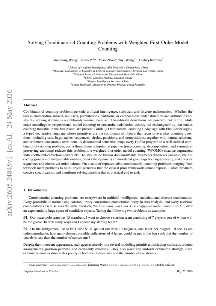 First page