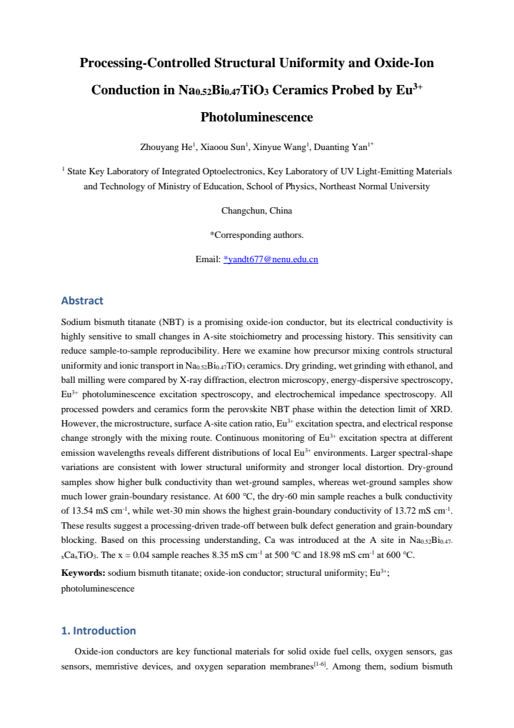 First page
