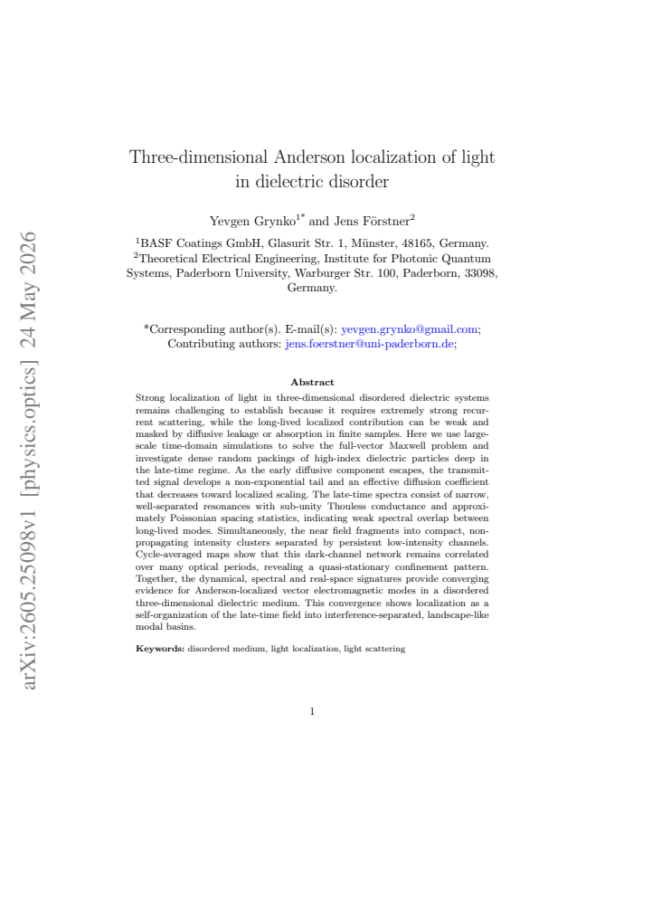 First page