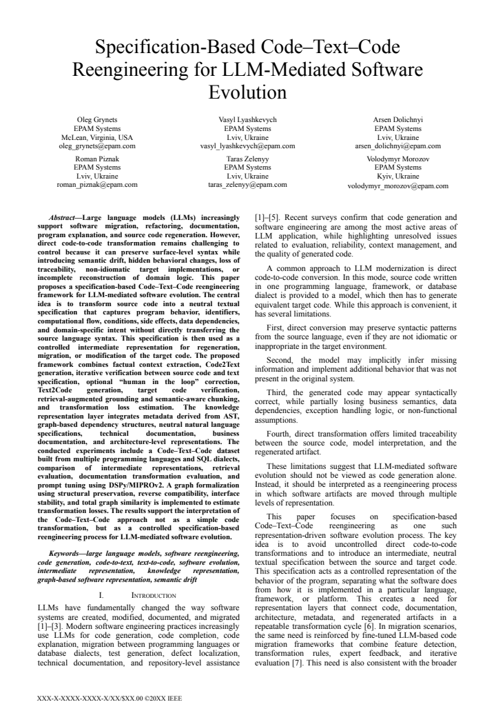 First page