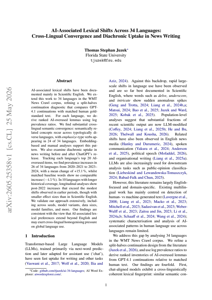 First page