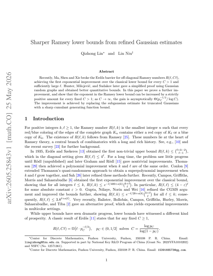 First page