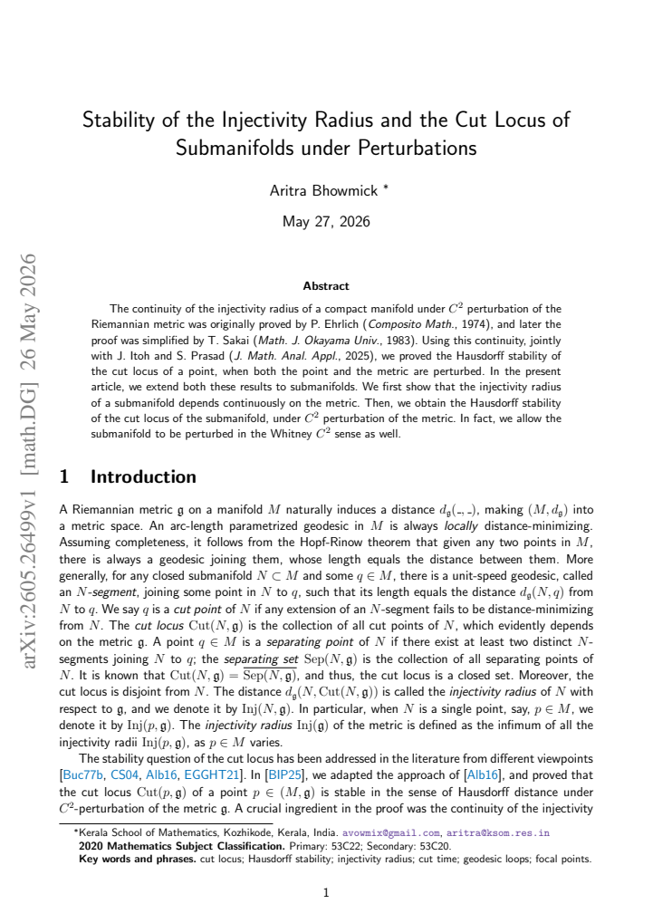 First page