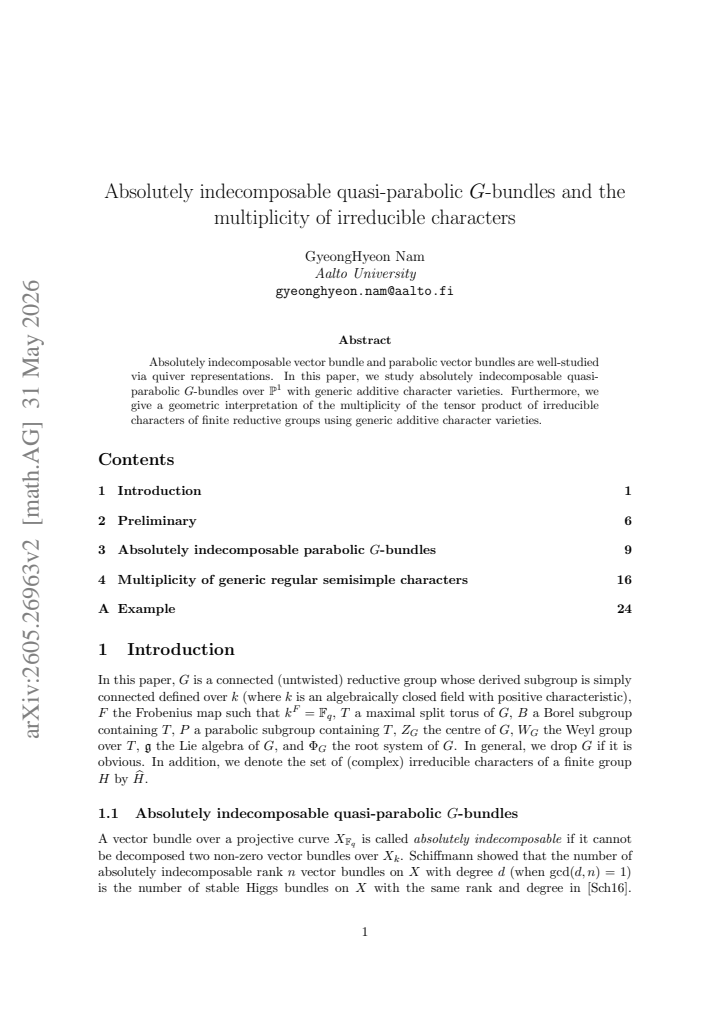 First page