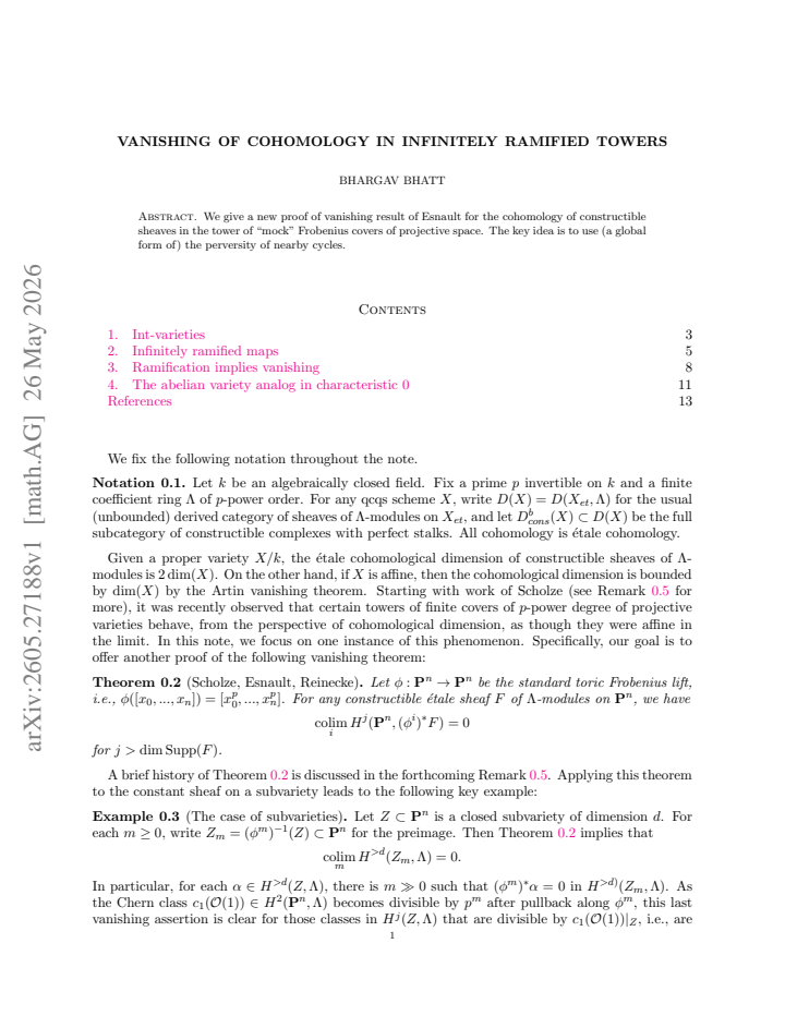 First page