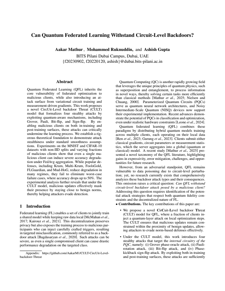 First page