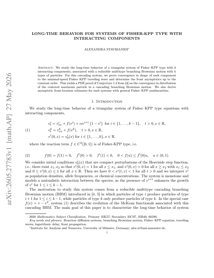 First page