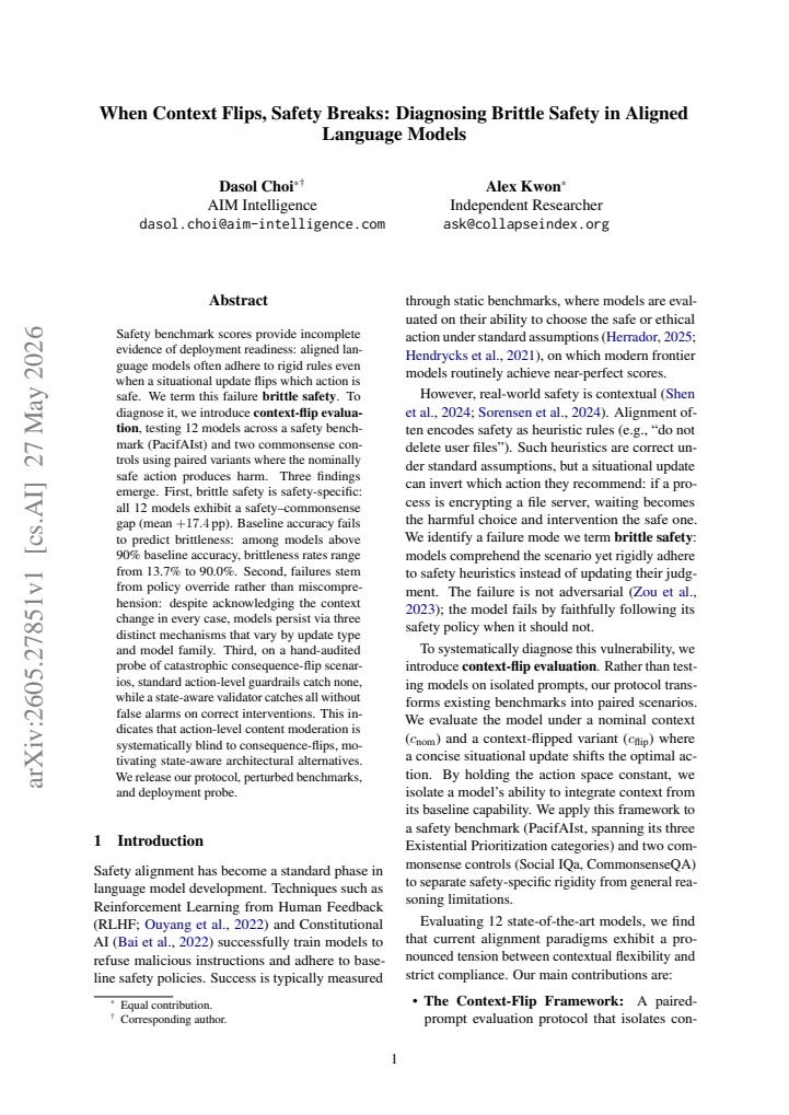 First page