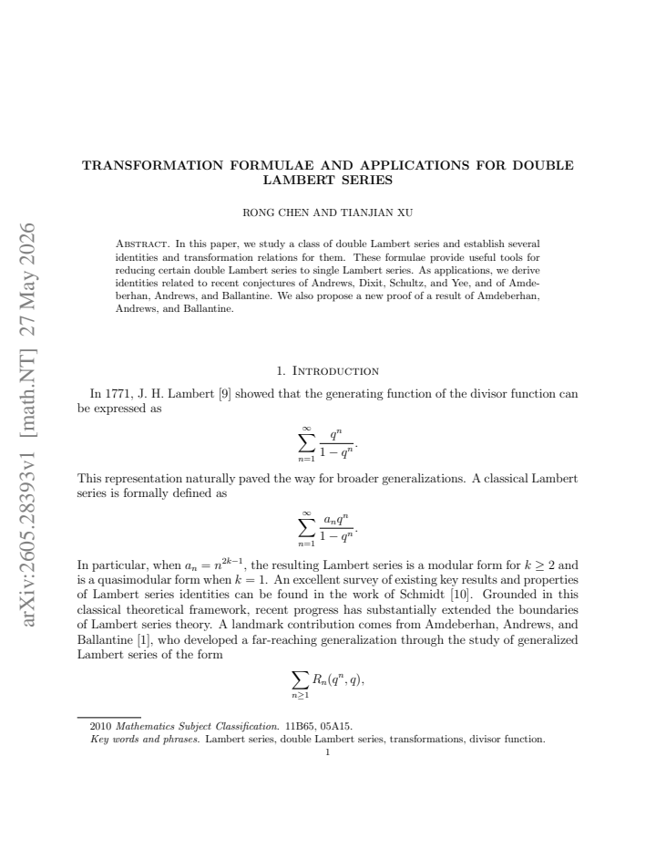 First page