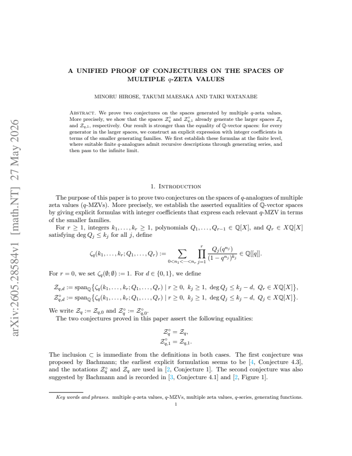 First page