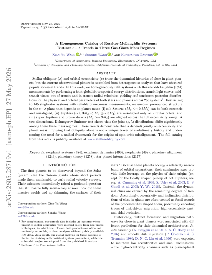 First page