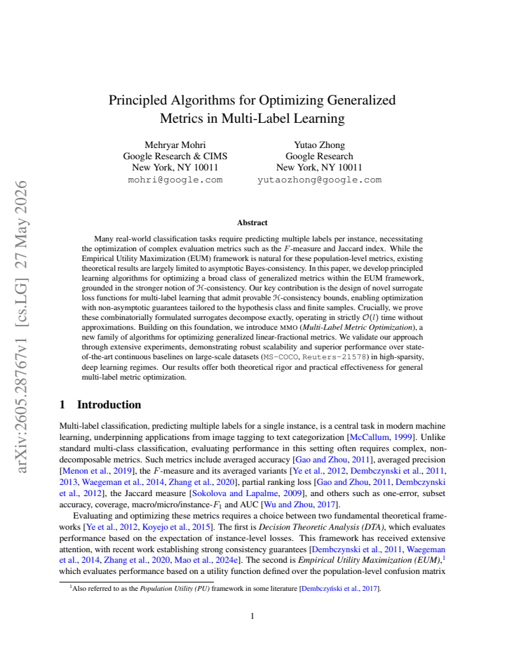 First page