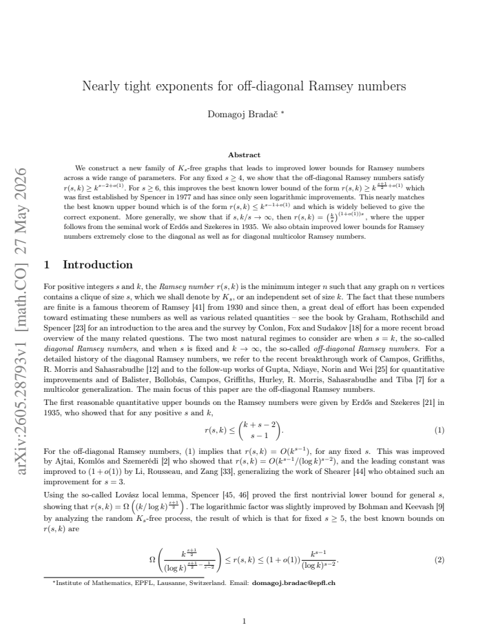 First page