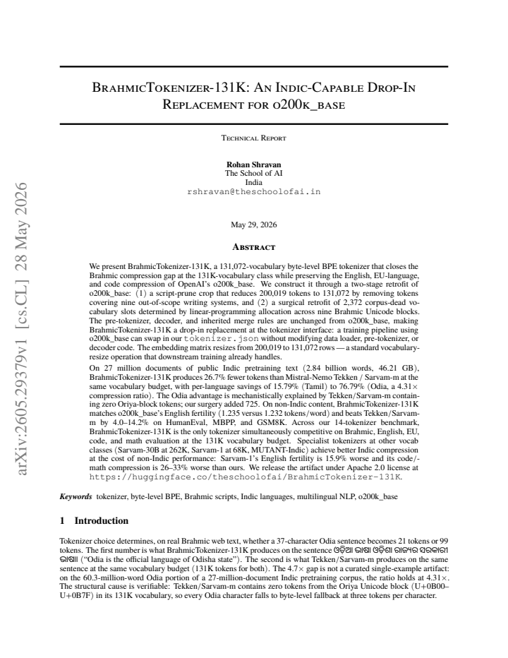 First page