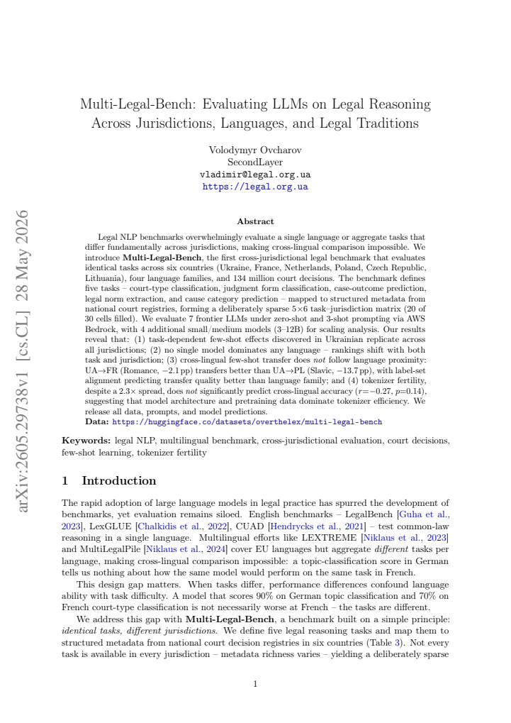 First page