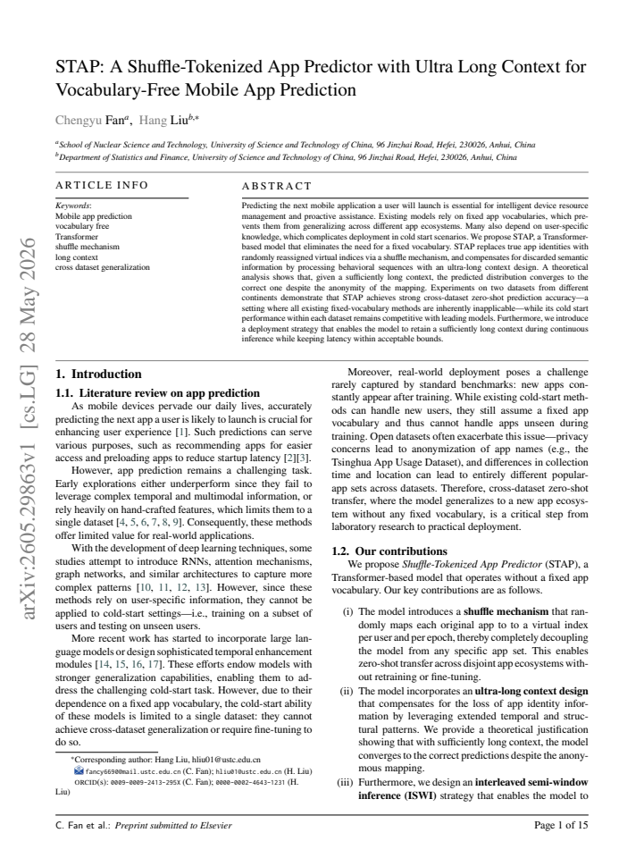 First page