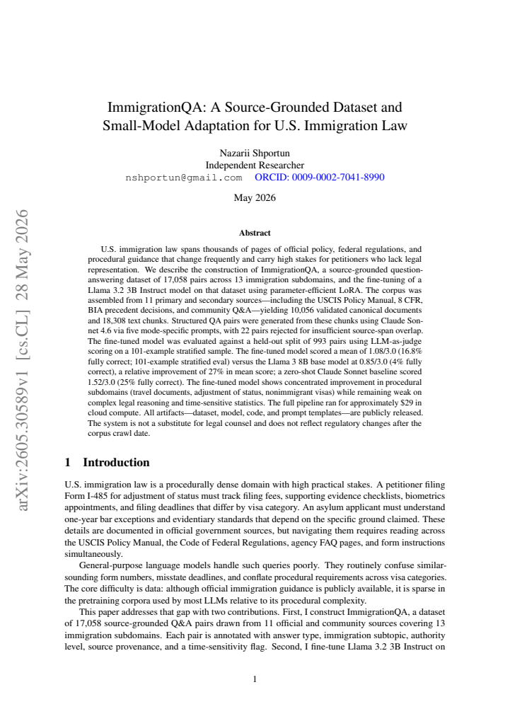 First page