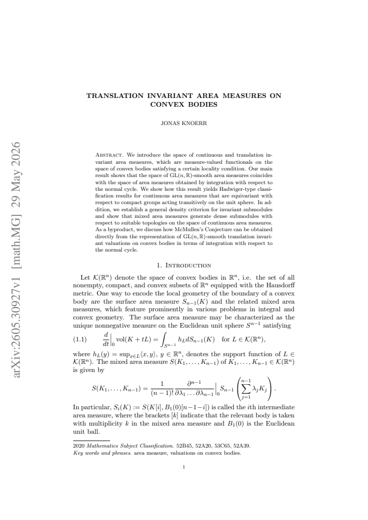 First page