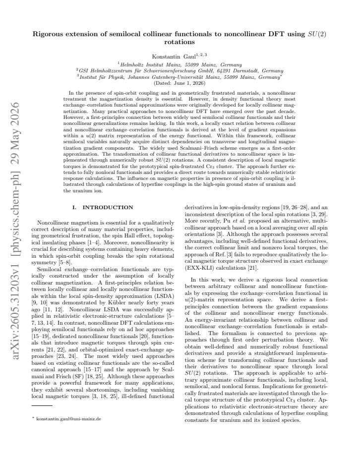 First page