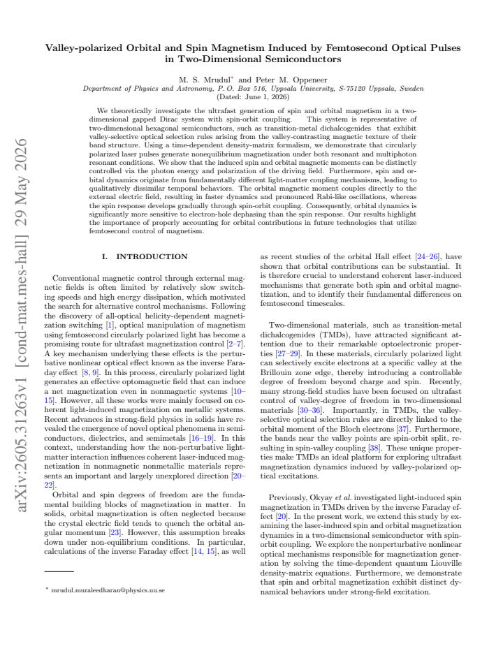 First page