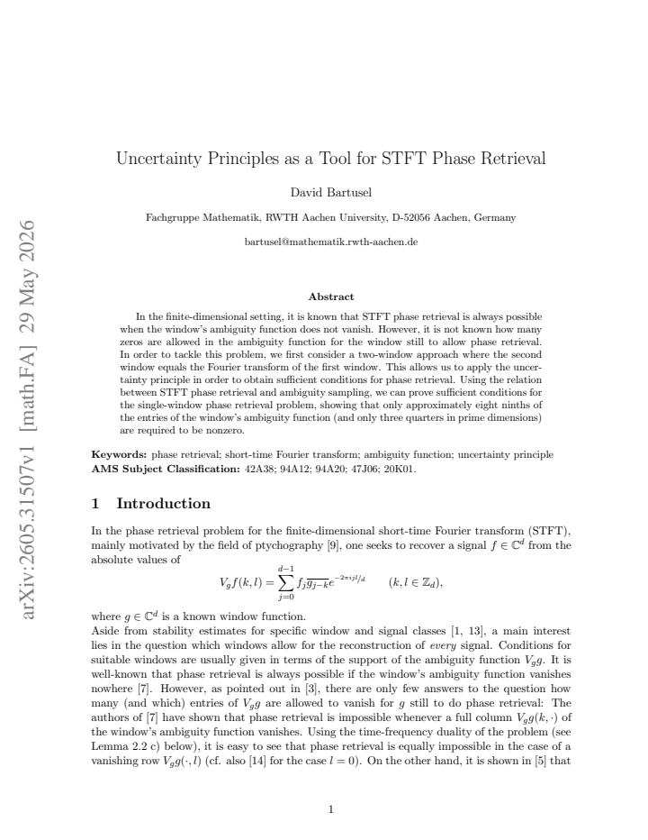 First page