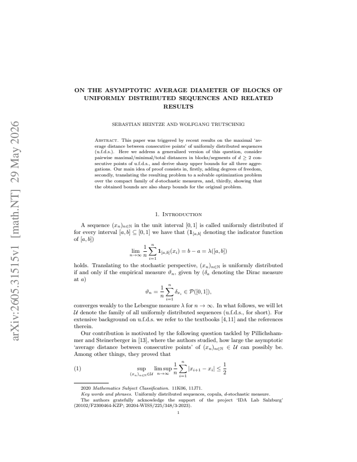 First page