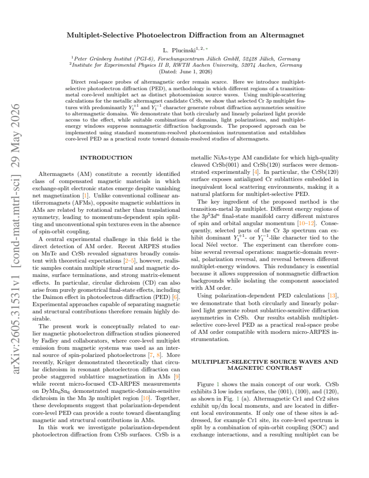First page