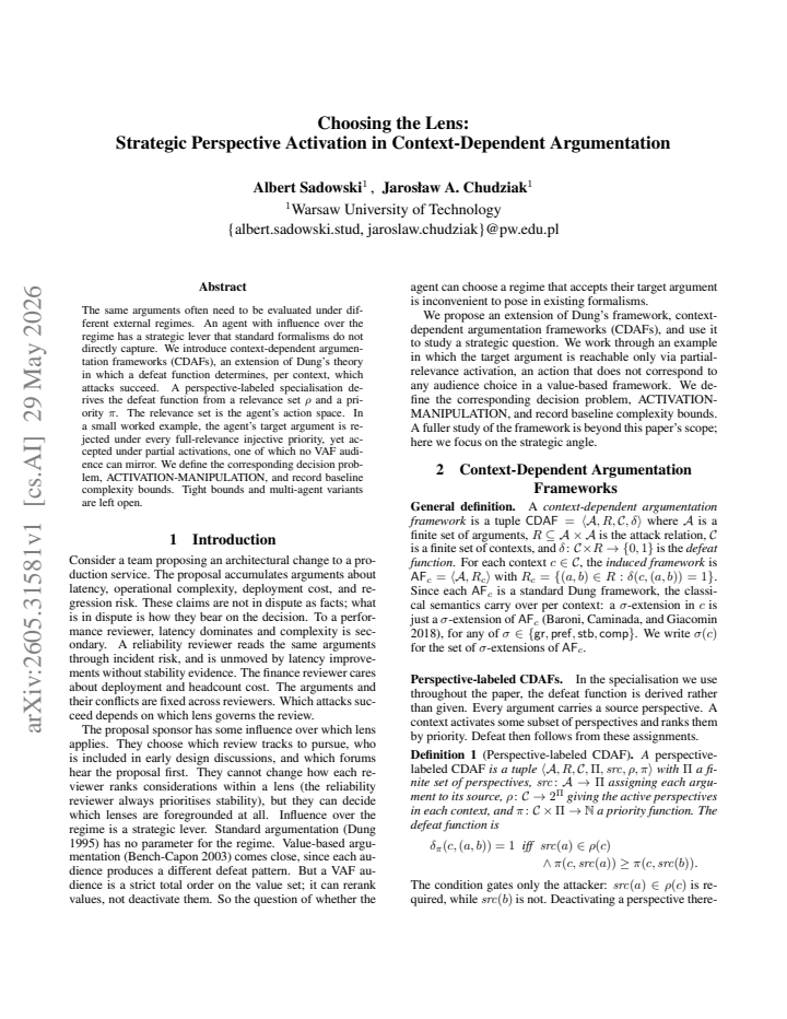 First page