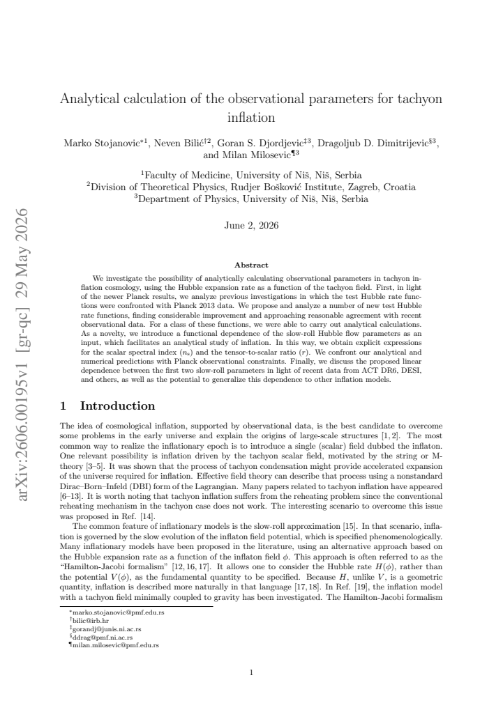 First page
