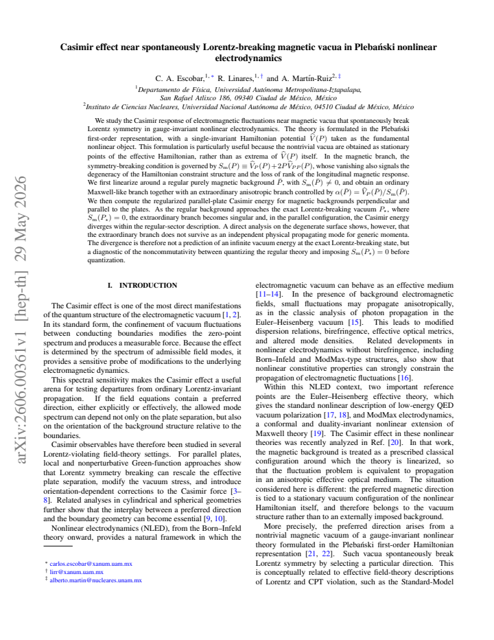 First page