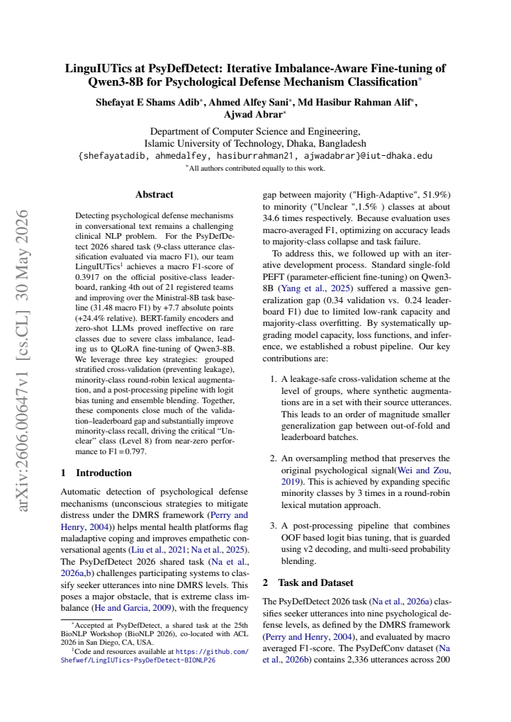 First page