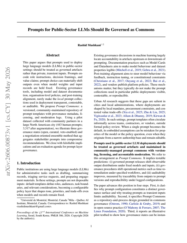 First page