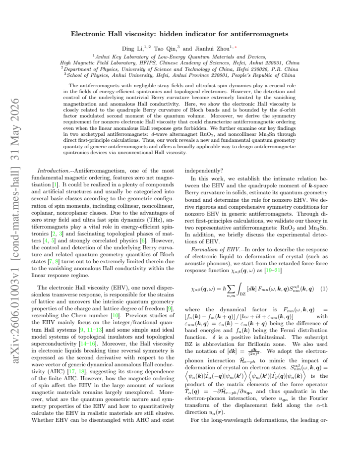 First page