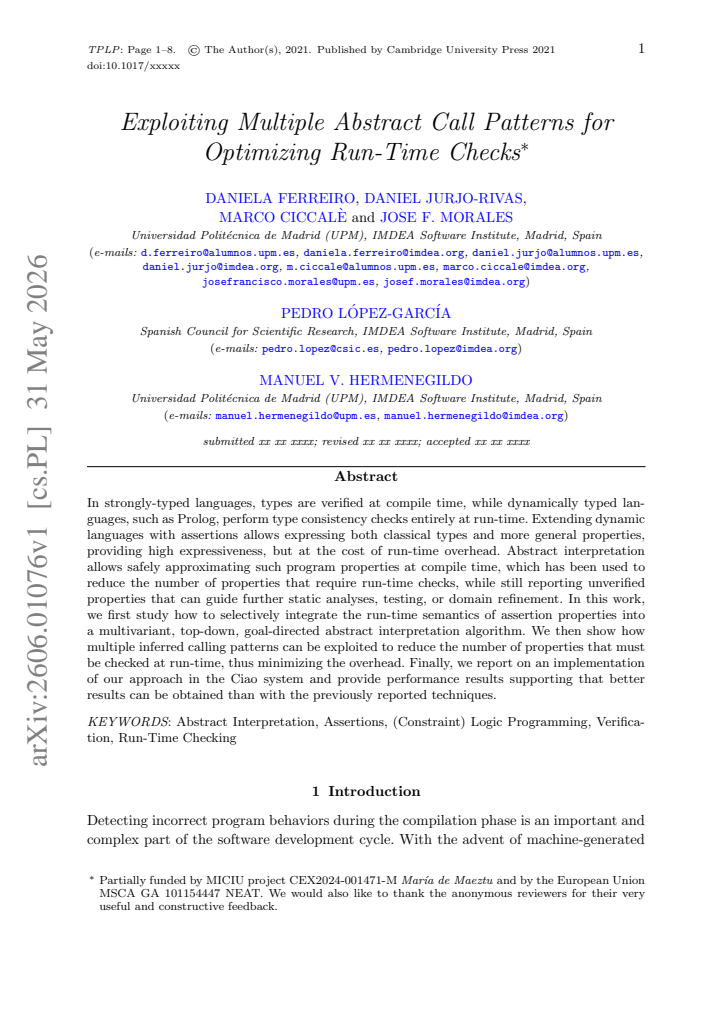 First page